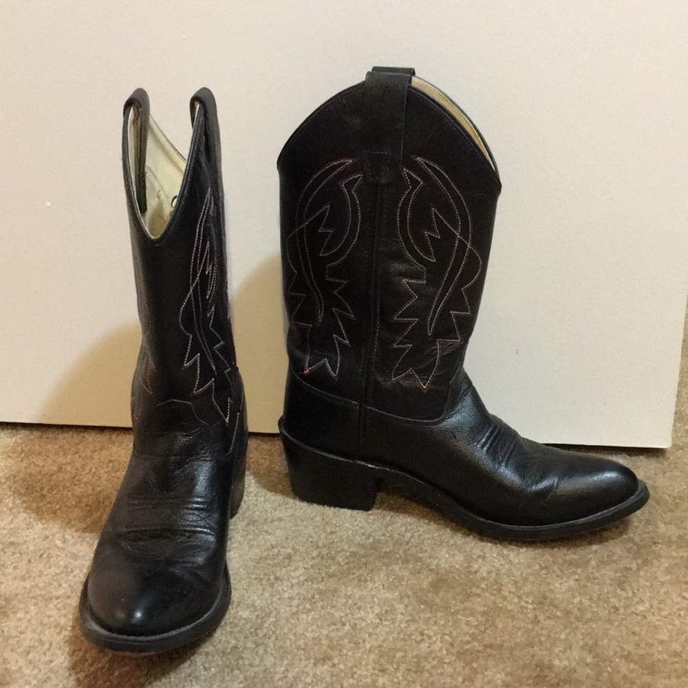 Genuine leather cowgirl boots